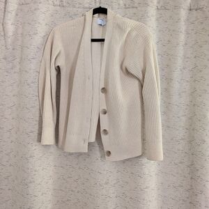 Women's Cream Cardigan Sweater